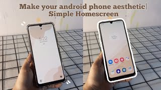 make your phone aesthetic ✨️ | simple homescreen | aesthetic android phone screenshot 1