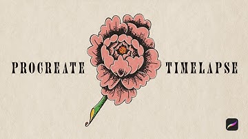 Procreate Time-lapse Peony