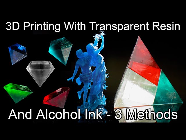 Alcohol Inks to Colourise Resin Prints - Three Different Methods - Tutorial  Australia