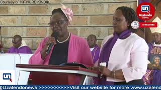 "MY LIFE WILL NEVER BE THE SAME!" Kiraitu Murungi's Wife Breaks Down While Eulogizing Daughter Anita