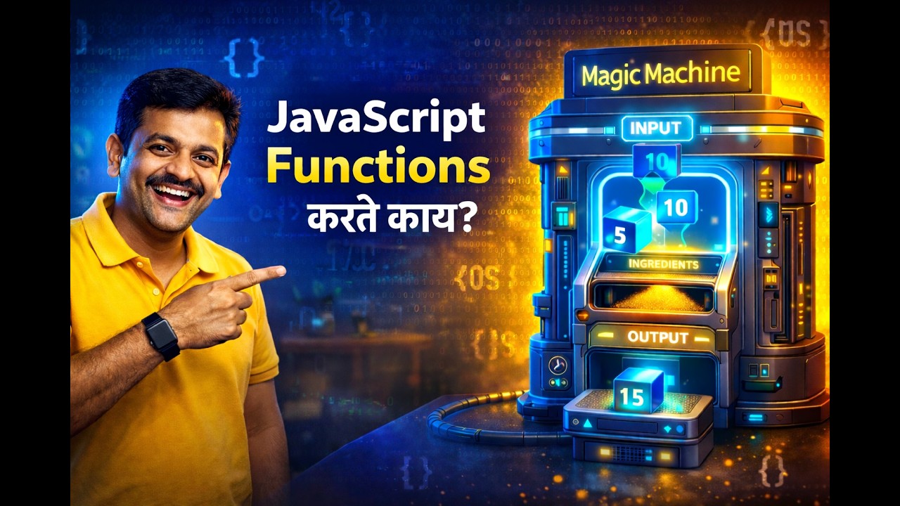 13 JavaScript Functions म्हणजे काय? | सोप्या भाषेत कोडिंग शिका - YouTube
