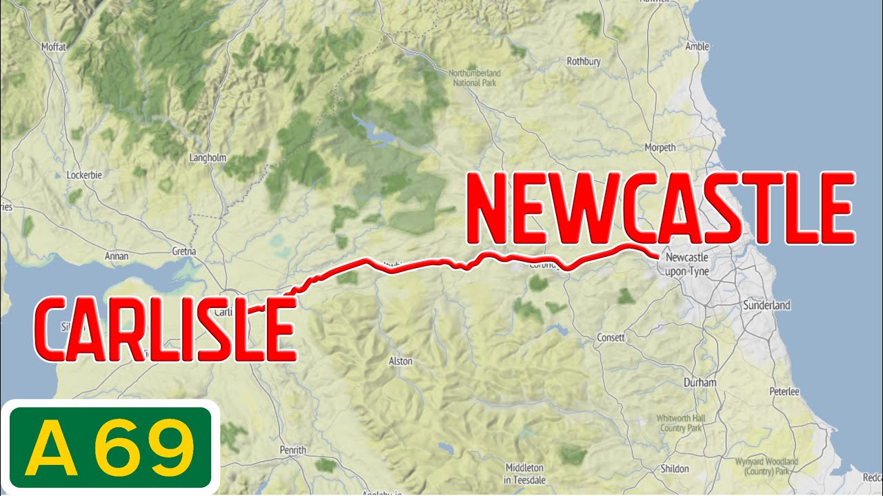 England Road Tours - A69 Newcastle to Carlisle