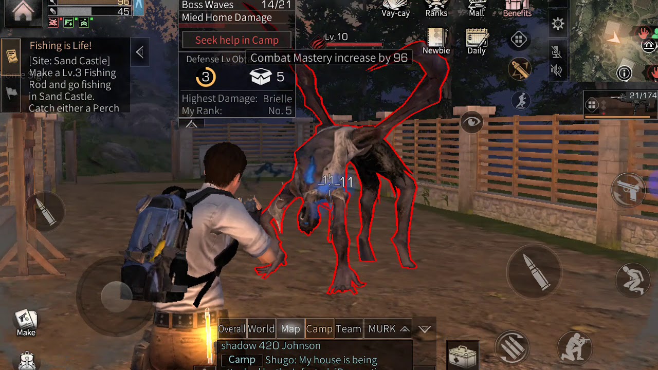 Lifeafter Camp invasion infected part 1