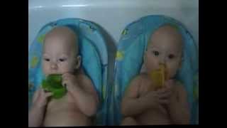 Tandem Bathing Twins- Summer Infant Bather