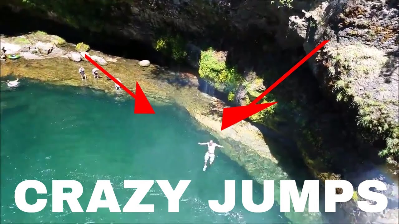 LOWER FALLS CLIFF JUMPING!!