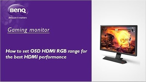 [BenQ FAQ] Esports Display_How to set OSD HDMI RGB range for the best HDMI performance