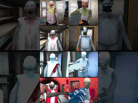 Granny vs Grandpa | Granny 3 Mr <strong>Meat</strong> vs Slendrina Asylum vs Cold vs Christmas #Shorts