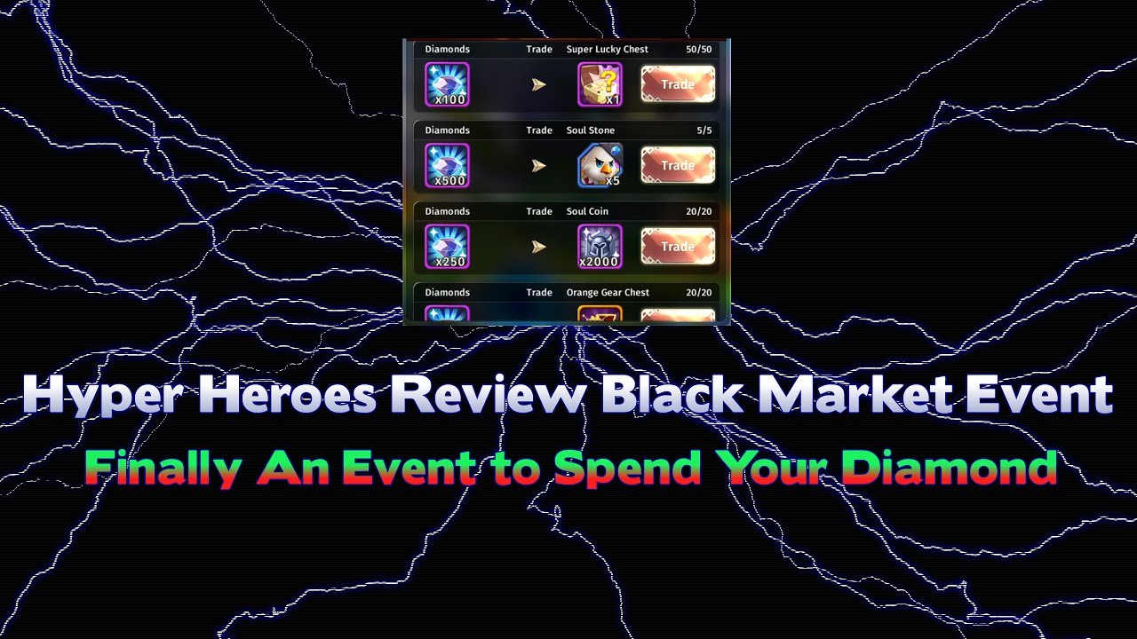 Hyper Heroes Review Black Market Event YouTube