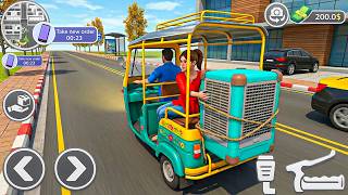 Tuk Tuk Rickshaw Driving Game: Collage Rickshaw pick drop service - driving game android gameplay screenshot 1