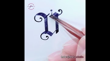 How to write #gothic #alphabet | #handwriting |#calligraphy Letter Y