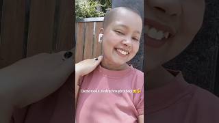 Hair growth post chemo😁 #cancer #chemosideeffects #chemotherapy #hairgrowth #happiness