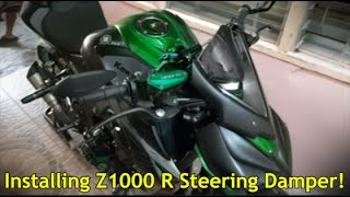 Z1000R Steering Damper Installation