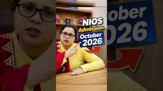 Nios Admission October 2026  nios admission