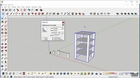SketchUp: BOQ of Concrete