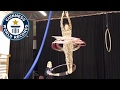 Most hula hoops spun whilst suspended from the wrists - Guinness World Records