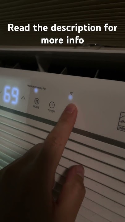 Midea AC window unit model MAW12HV1CWT - YouTube