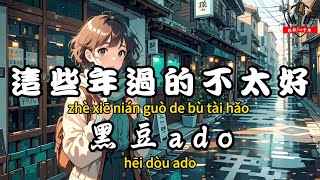 黑豆ado - 這些年過的不太好『多少個漫長的夜我總睡不著 沒有人能夠依靠』【繁體拼音動態歌詞Lyrics】【CC字幕】