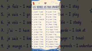 Les verbes en français #français #french #learning