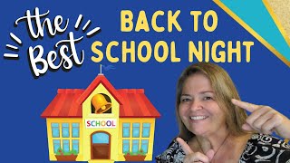 The BEST Back to School Night EVER! Once you try this, you will never go back to your old ways.