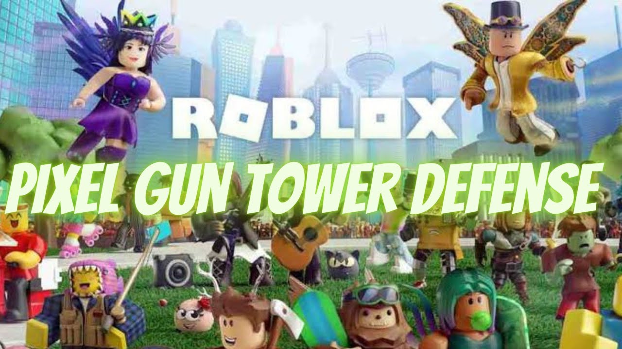 Pixel Gun tower Defense no ROBLOX, ótimo jogo, divertido e viciante