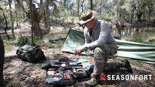 Special Forces SAS Trainer UNCUT - what he packs in a Backpack Bed for a 3 or 4 day trek