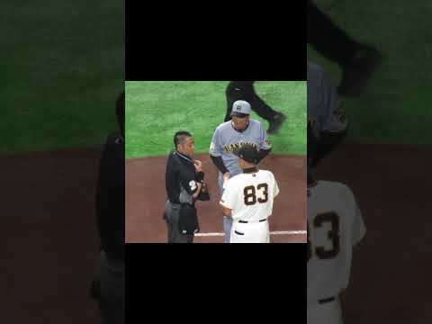 メンバー表交換 藤川球児 阿部慎之助や白井 審判員に和かに挨拶（読売ジャイアンツ対 阪神タイガース 2026年3月28日）