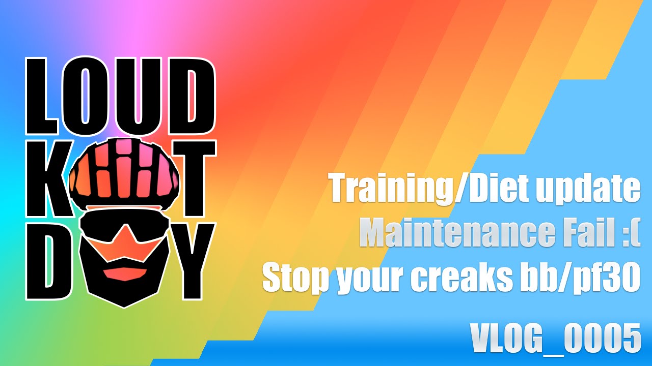 Loud Kit Day! Cycling VLOG5 - Training & Diet update. How to stop creaks in your bottom bracket