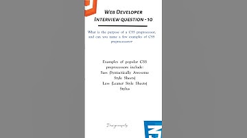 Web developer Interview questions -10 | Html css Javascript | #viral #viralshorts #career #shorts