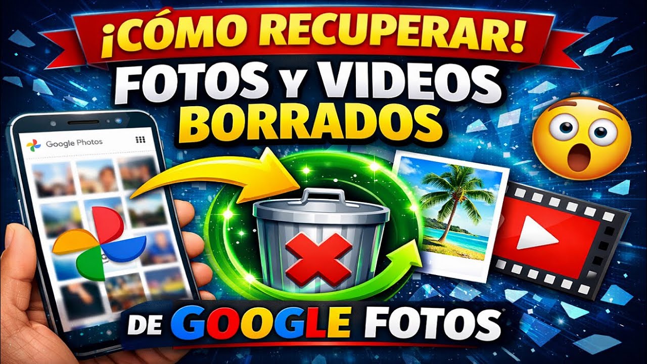 Cómo recuperar fotos y videos eliminados de Google Fotos en 2026 - YouTube