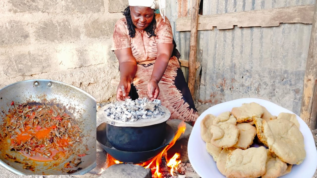 You Won’t Believe We Baked Cookies in the Village first time🍪🔥 Traditional Ugali & Omena Feast