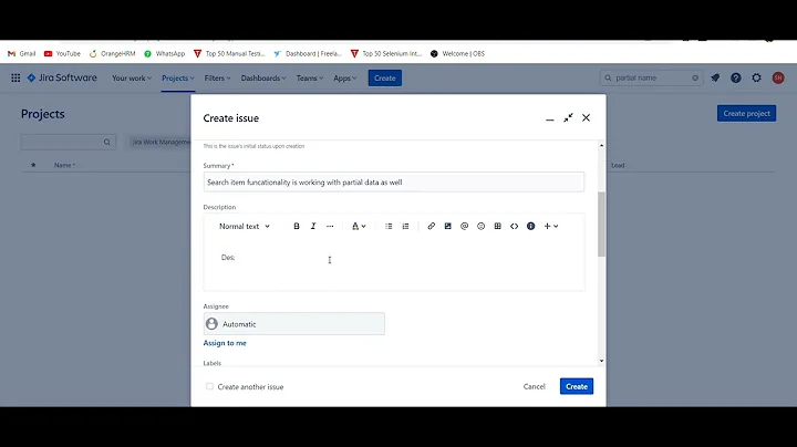 Report a New defect (BUG) into JIRA #jira Tool #software #youtube