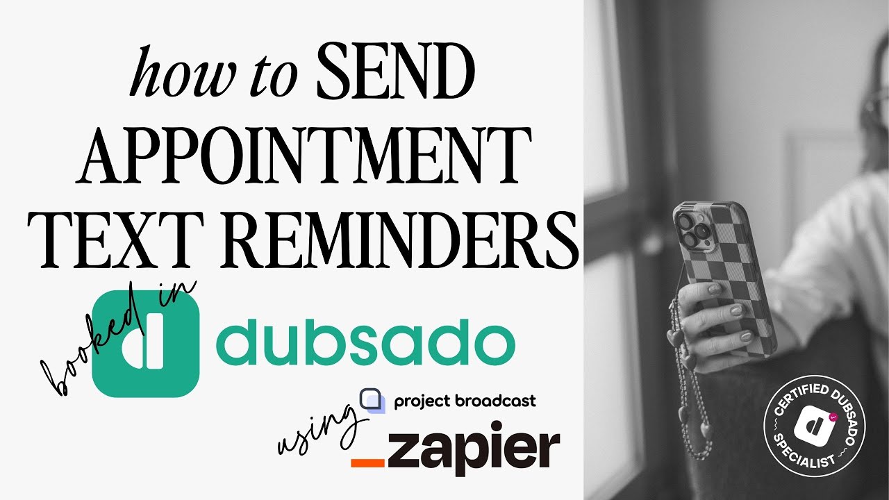 Dubsado text reminder automation tutorial screenshot