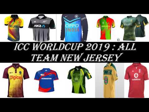 icc cricket world cup 2019 all teams new jersey