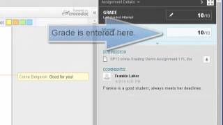 Bb Learn 9.1 Inline Grading of Assignments