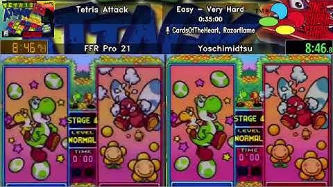 *SNES Superstars 2019* - Tetris Attack - VS Mode Speedrun (Easy - Very Hard) - 15:04 IGT (30:16 RTA)