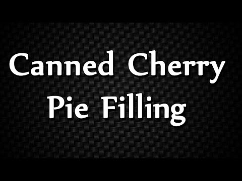 Canned Cherry Pie Filling