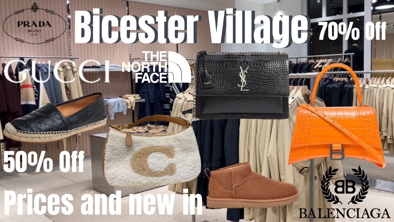 BICESTER VILLAGE: Designer Outlet Prices and New in Prada, Gucci, YSL,  Burberry | Becca and Soph - YouTube