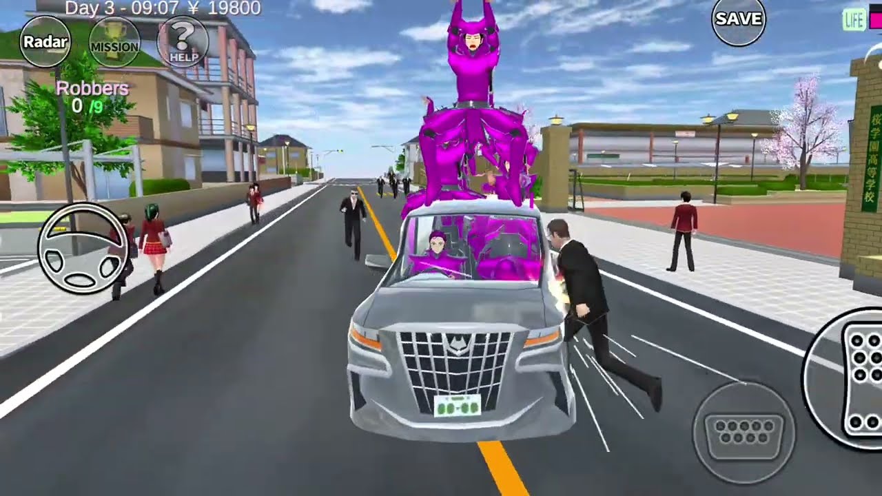 Poor baby | Game sakura school simulator 