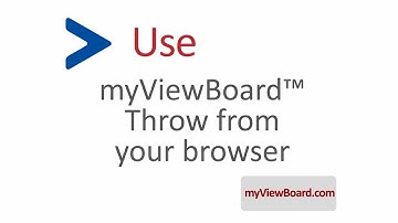 Use myViewBoard™ Throw from your browser