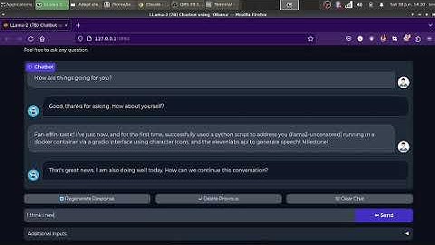 Integrating Speech with Llama2-Uncensored Chatbot using Gradio and ElevenLabs APIs