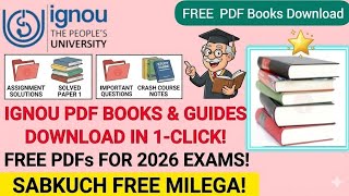 IGNOU Solved Assignment PDF FreeDownload|IGNOU Assignment AnswerKaise Download Kare|IGNOU NEWS screenshot 2