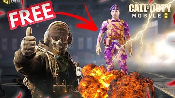 How to get Free skin on codm! Captain Park - party camo!