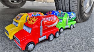 Experiment: Car Vs Colorful Toys - Crushing Crunchy & Soft Things With Car - Satisfying Asmr