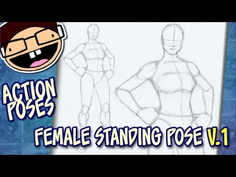 Female Action Poses Drawing Pics - Drawing Skill
