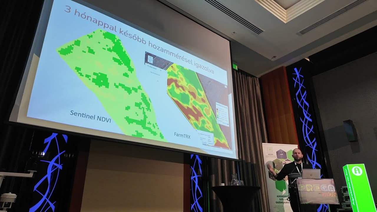 Gunics Balázs a PREGA második napján, az AEDIH workshop délutánján beszélt az agrárdigitalizációról