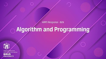[HIMTI RESPONSI] Algorithm and Programming