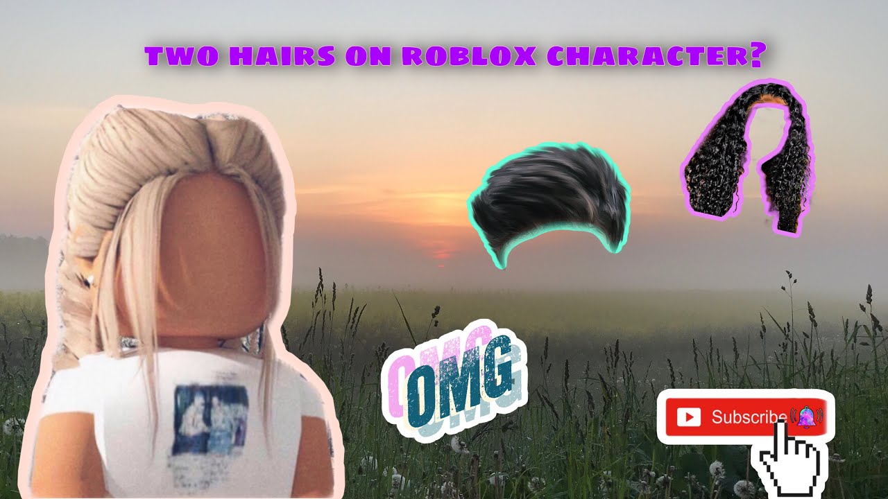 Two hairs on roblox tutorial !!? in description - YouTube