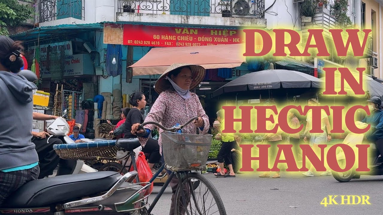 Drawing in the Craziest Intersection in Hanoi