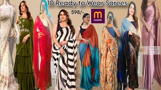 *meesho ready to wear saree haul #sareehaul #meeshosaree #readytowear #meeshohaul