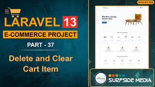 37. Laravel 13 E-Commerce Project - Delete and Clear Cart Item